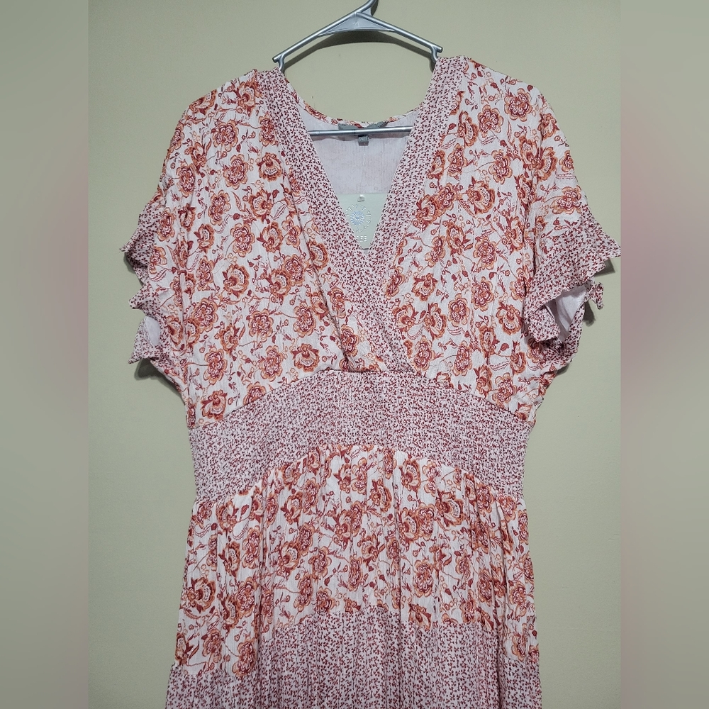 Boho maxi dress XL NWT